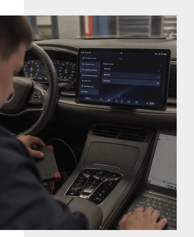 Русификация автомобиля BYD HAN для эксплуатации в Шелехове